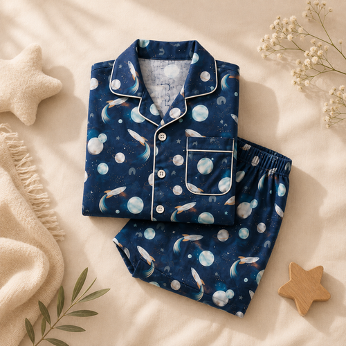 Astronaut Space Cotton Pyjama Set for Kids