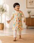 Colourful Escape Cotton Kurta Pyjama Set for Kids | Traditional Wear | 1-14 Yrs