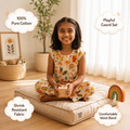 Colourful Escape Sleeveless Cotton Coord Set for Kids