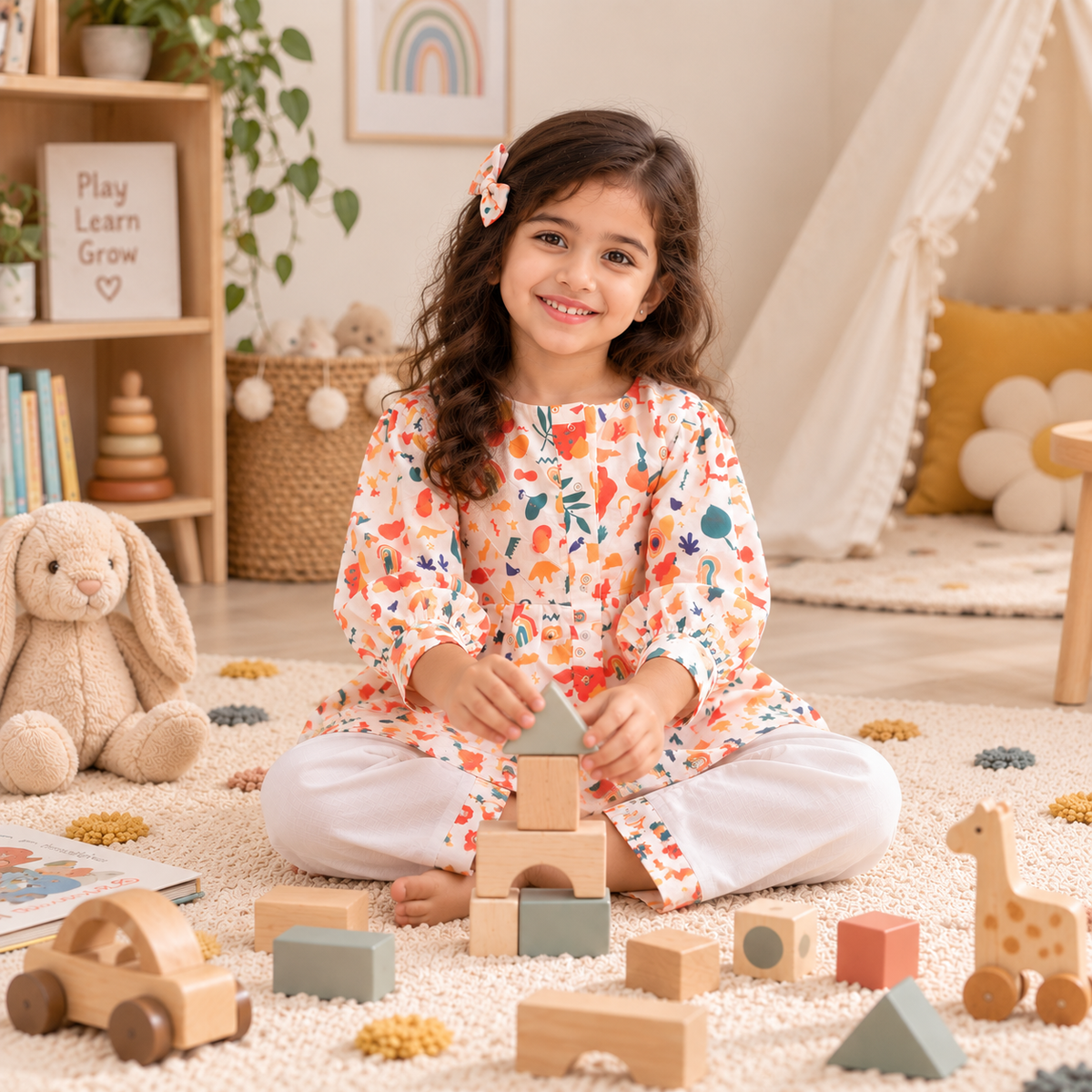 Colourful Escape Playtime Co-ord Set for Girls