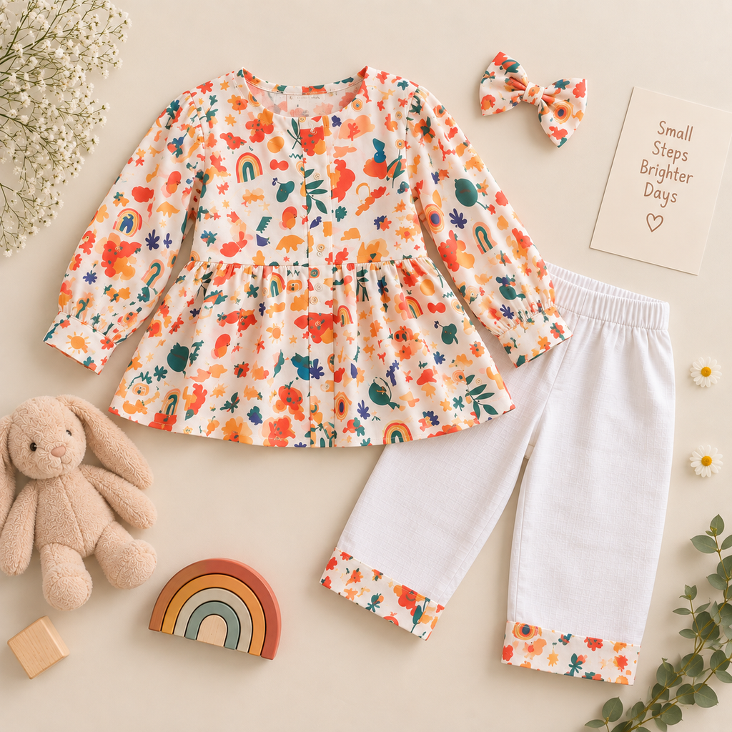 Colourful Escape Playtime Co-ord Set for Girls — view 4