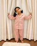 Peach Cotton Pyjama Set for Kids — view 3