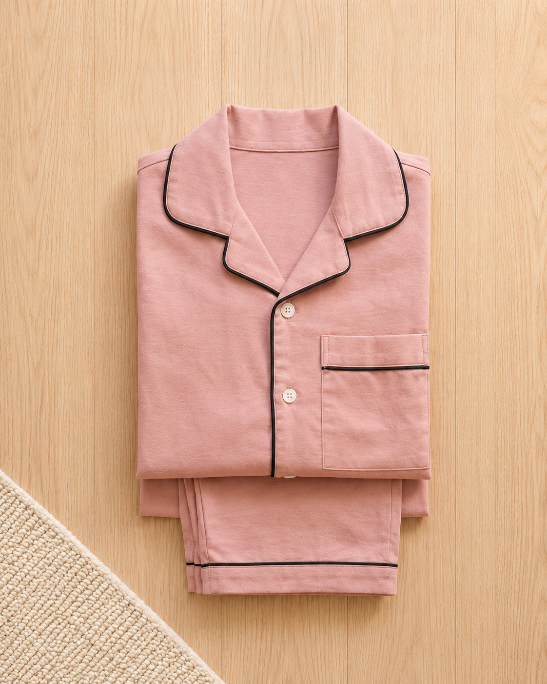 Peach Cotton Pyjama Set for Kids — view 4
