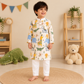 Safari Print Kurta Pyjama Set
