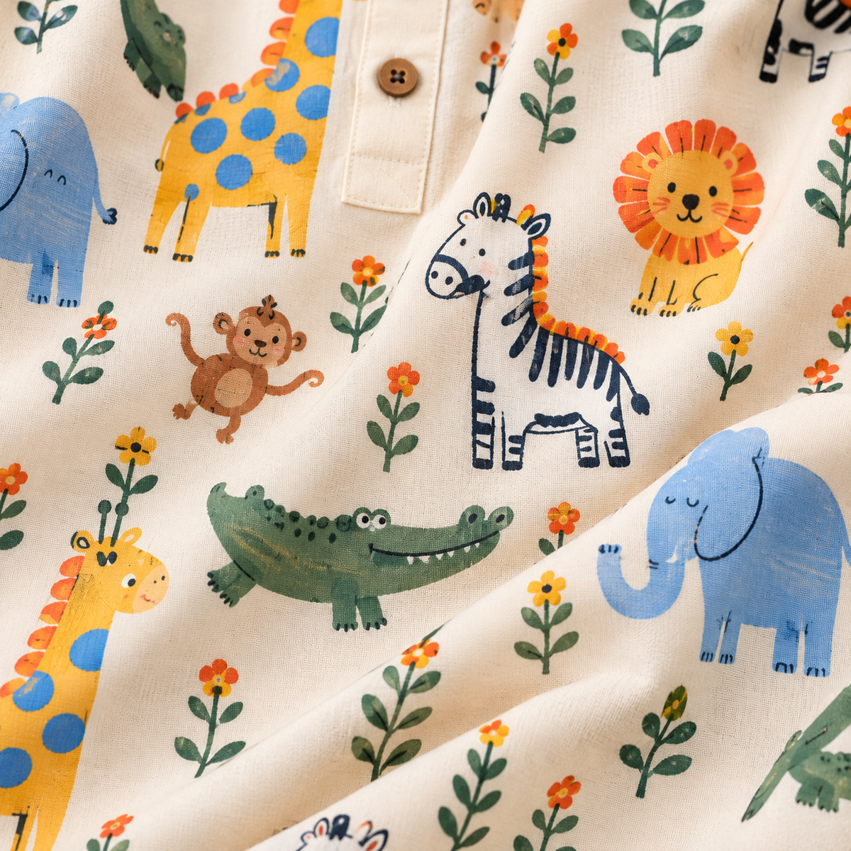 Safari Print Kurta Pyjama Set — view 5
